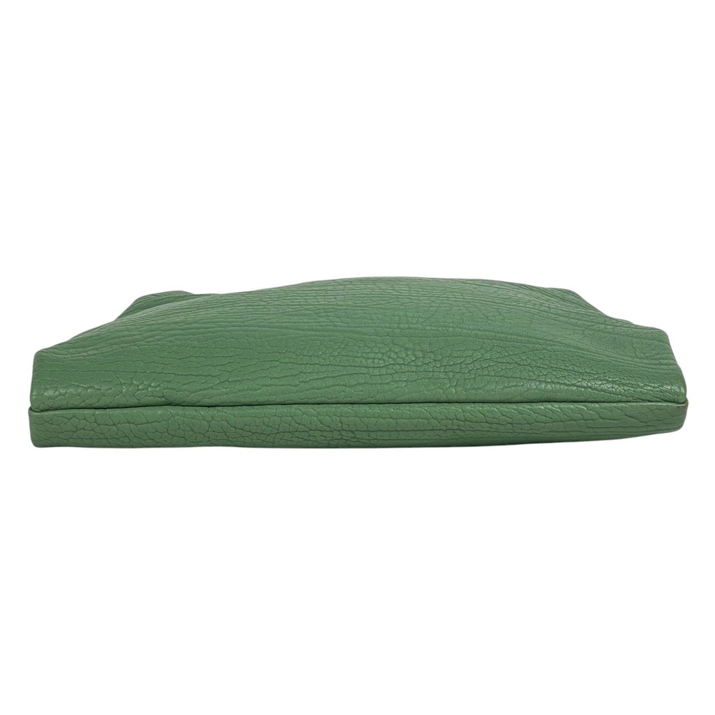 プラダ レザートライアングル ショルダーバッグ 23SS ショルダーバッグ レザー グリーン レディース 【中古】brbag