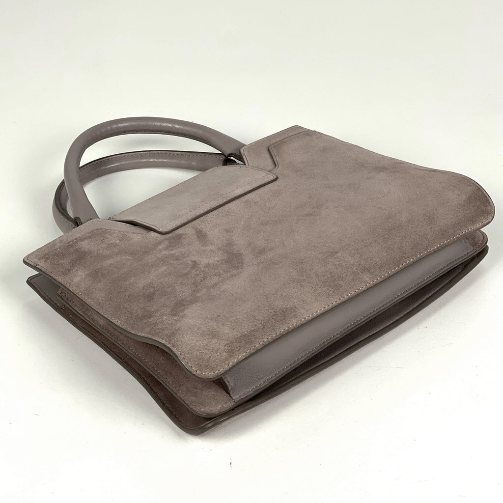 ジミーチュウ ロゴ ハンドバッグ 2WAY ショルダーバッグ ハンドバッグ スエード グレージュ レディース 【中古】brbag