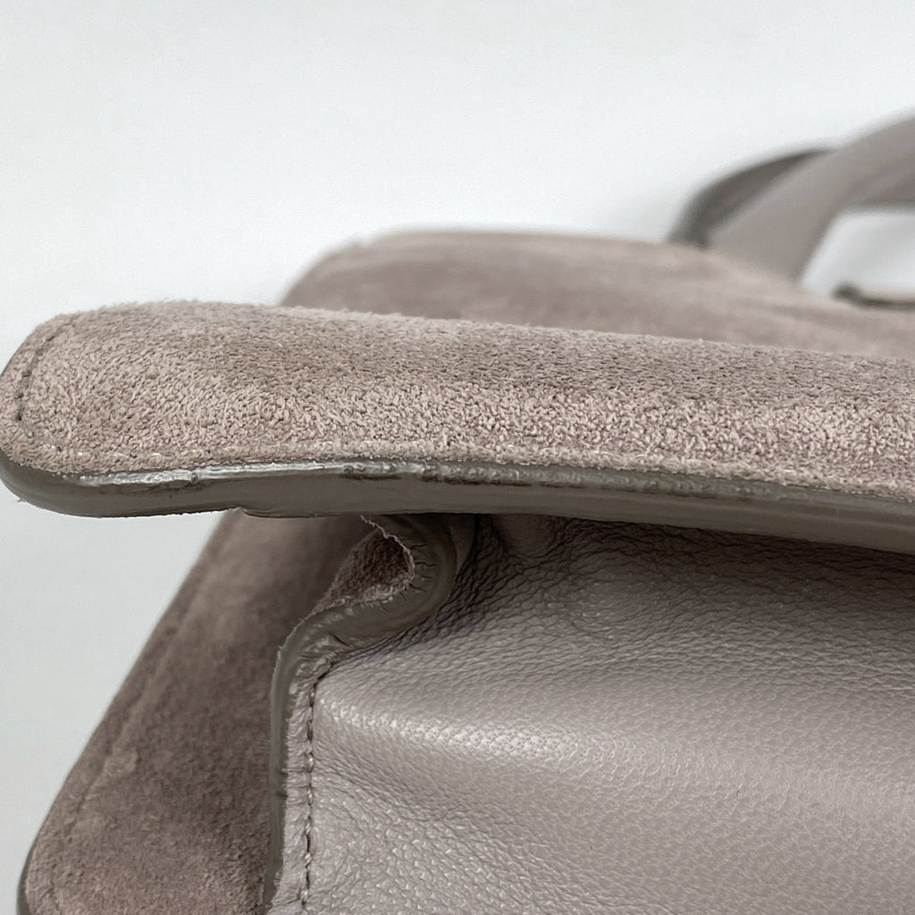 ジミーチュウ ロゴ ハンドバッグ 2WAY ショルダーバッグ ハンドバッグ スエード グレージュ レディース 【中古】brbag