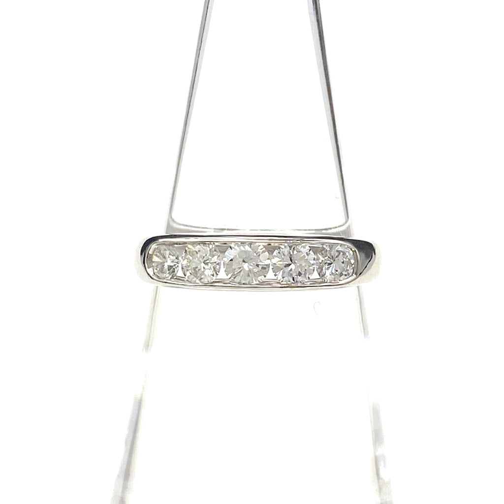 メレダイヤ デザインリング プラチナ 指輪 リング 11号 Pt900 ダイヤモンド レディース 【中古】nbjwl