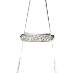 メレダイヤ デザインリング プラチナ 指輪 リング 11号 Pt900 ダイヤモンド レディース 【中古】nbjwl