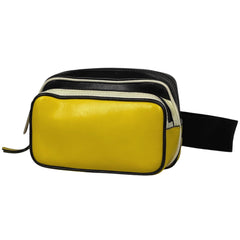 ジバンシィ ロゴ ボディバッグ ショルダーバッグ ウエストバッグ ボディバッグ レザー イエロー ブラック レディース 【中古】 brbag