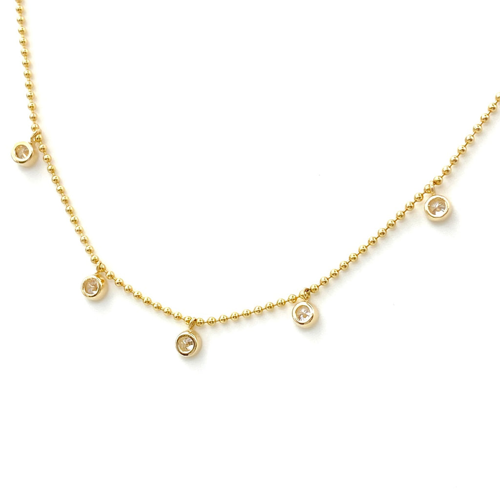 メレダイヤ デザインネックレス YG イエローゴールド ペンダント ネックレス 750 ダイヤモンド レディース 【中古】nbjwl