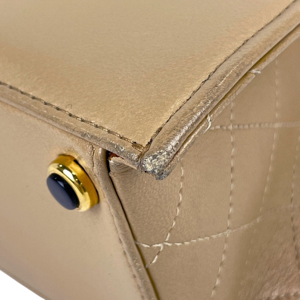 【在庫一掃】 シャネル ココマーク チェーン ショルダーバッグ マトラッセ ショルダーバッグ レザー ベージュ レディース 【中古】 brbag