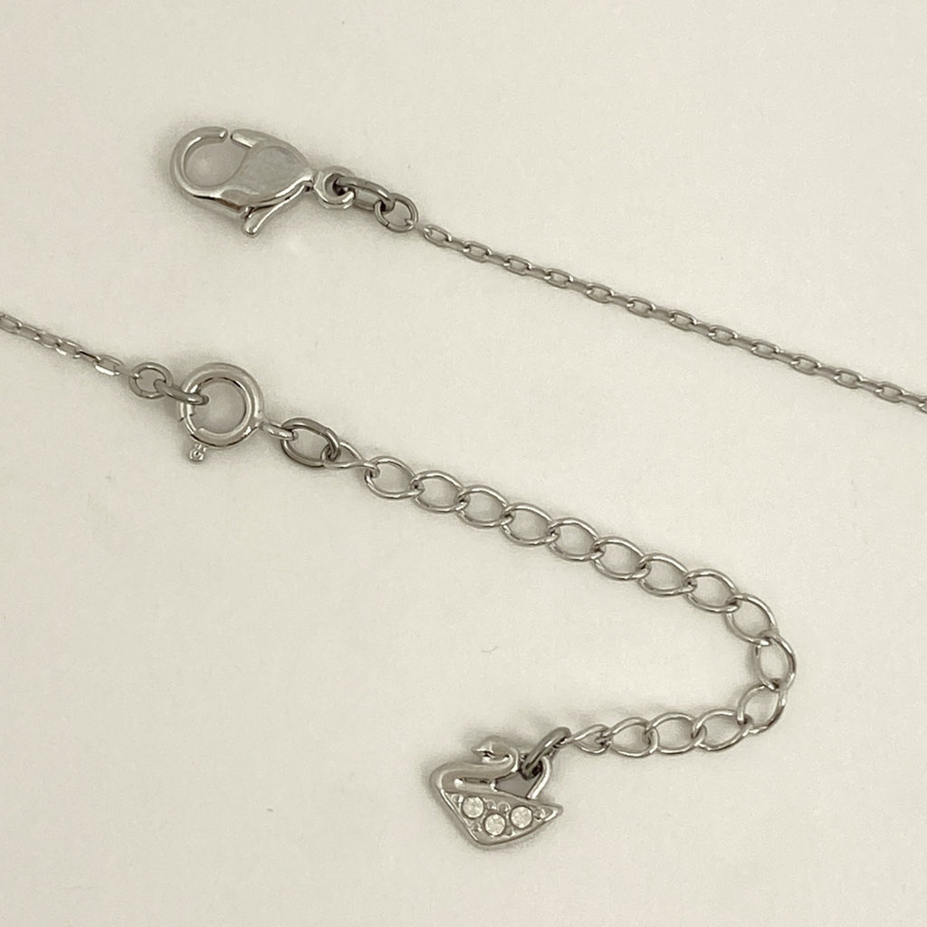 スワロフスキー クリスタル デザイン ネックレス Libra てんびん座 ネックレス メタル シルバー ゴールド レディース 【中古】 
 ラッピング可