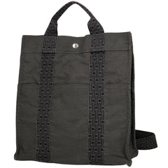 エルメス エールライン アド MM リュック ナイロンキャンバス グレー レディース 【中古】 brbag