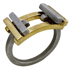 ティファニー ロゴ リング フランクゲーリー 指輪 リング 11.5号 シルバー925 750 シルバー ゴールド レディース ブランドアクセサリー 【中古】bracc