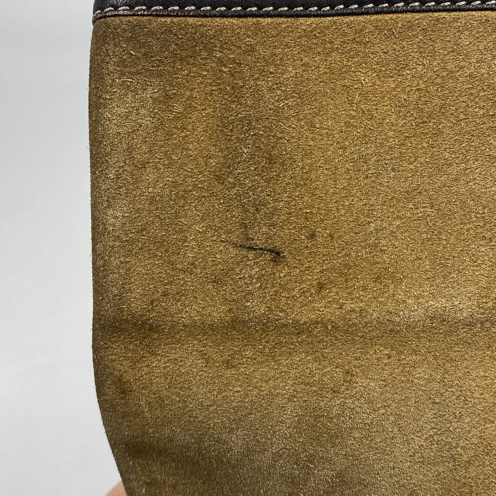 ロエベ アナグラム トートバッグ ハンドバッグ トートバッグ スエード ブラウン レディース 【中古】brbag