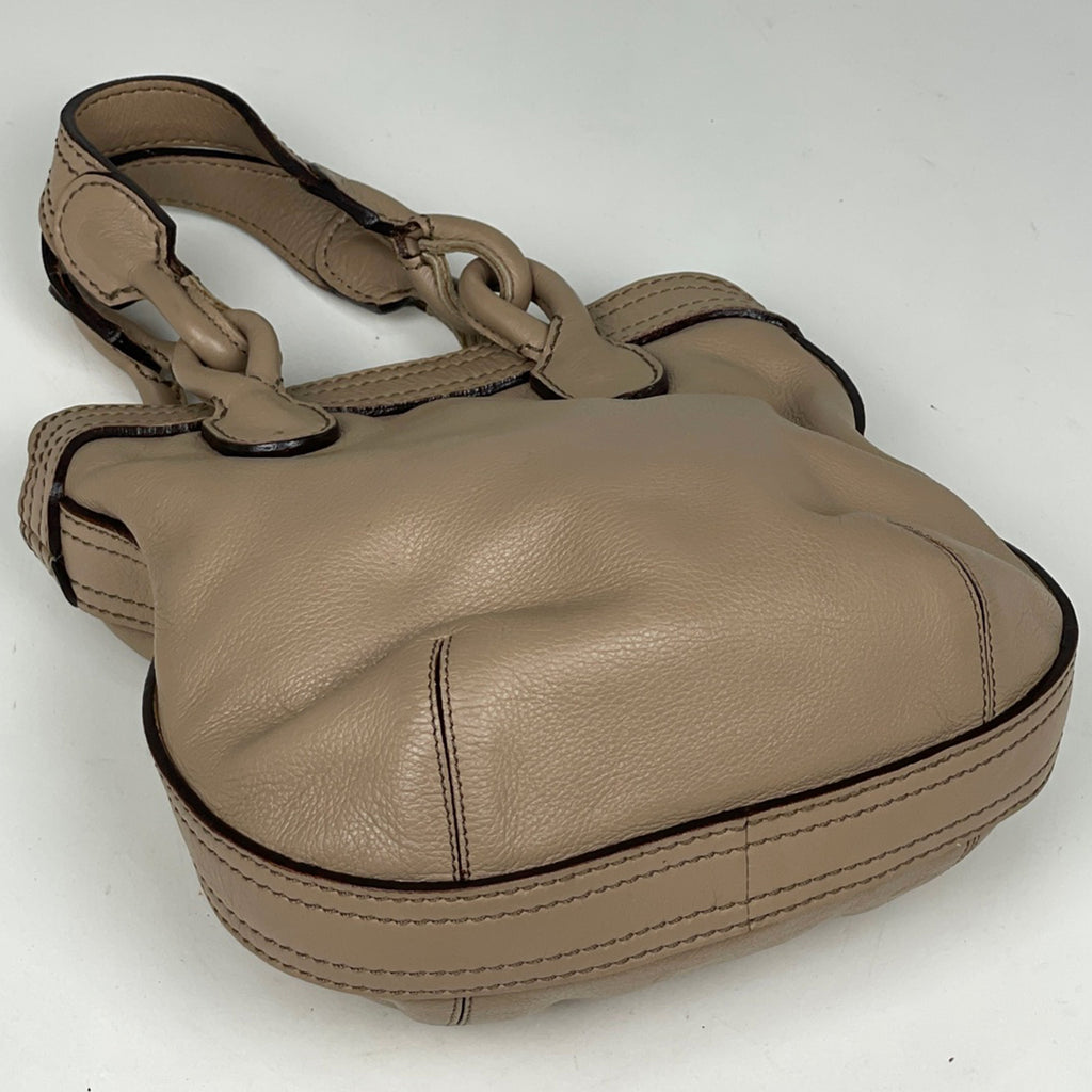 ロエベ フィエスタ ハンドバッグ ロゴ 手提げ ハンドバッグ レザー ベージュ レディース 【中古】brbag