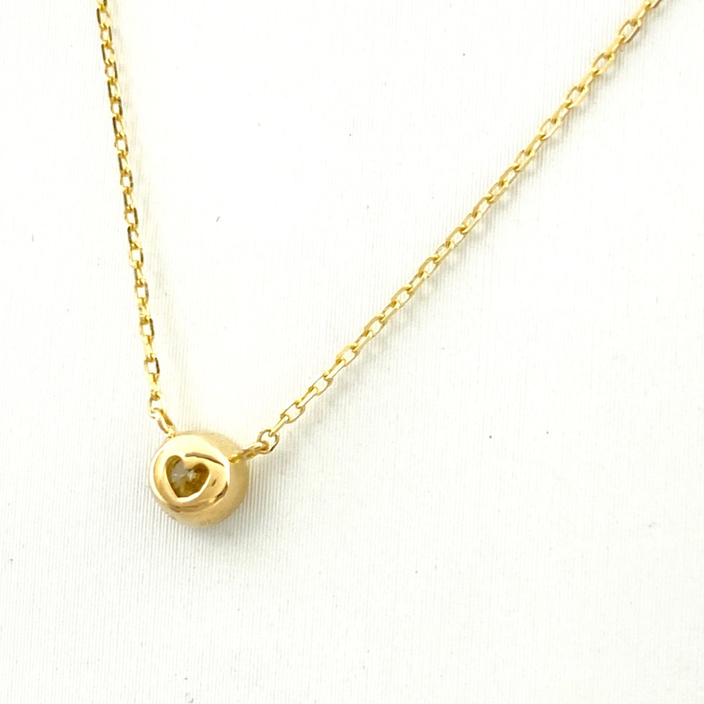 ダイヤモンド デザインネックレス YG イエローゴールド ペンダント ネックレス K18 750 ダイヤモンド レディース 【中古】nbjwl