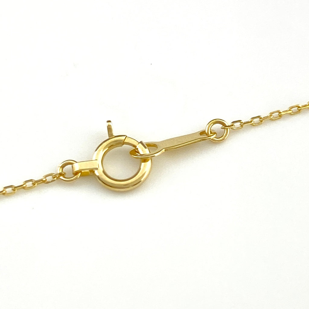 ダイヤモンド デザインネックレス YG イエローゴールド ペンダント ネックレス K18 750 ダイヤモンド レディース 【中古】nbjwl