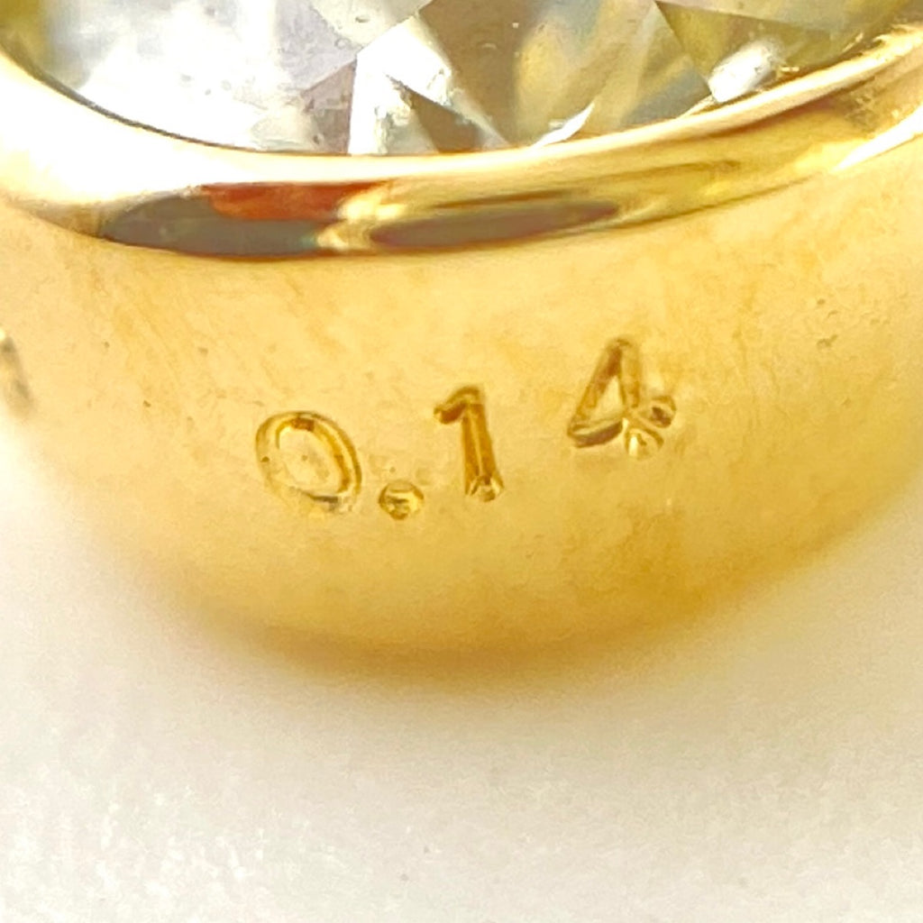 ダイヤモンド デザインネックレス YG イエローゴールド ペンダント ネックレス K18 750 ダイヤモンド レディース 【中古】nbjwl