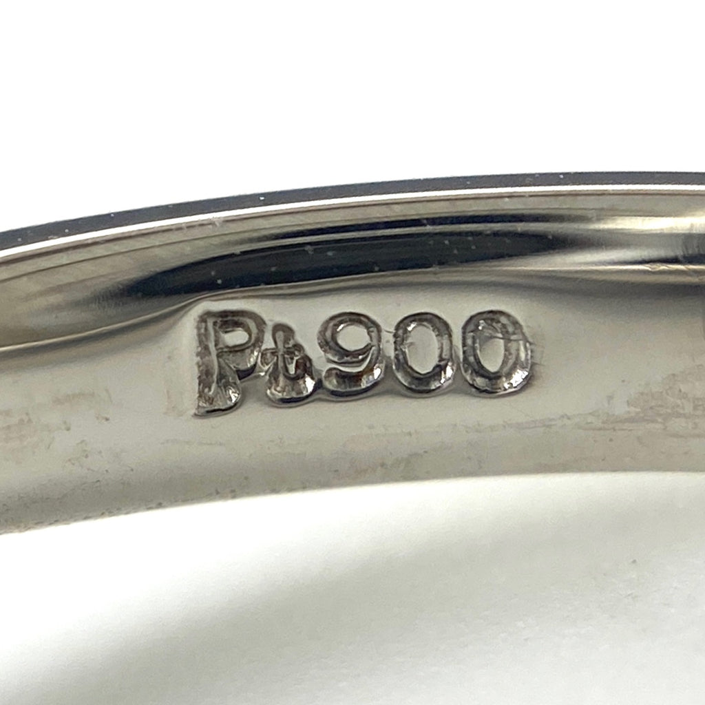 パール デザインリング プラチナ メレダイヤ 指輪 真珠 リング 14号 Pt900 パール ダイヤモンド レディース 【中古】nbjwl