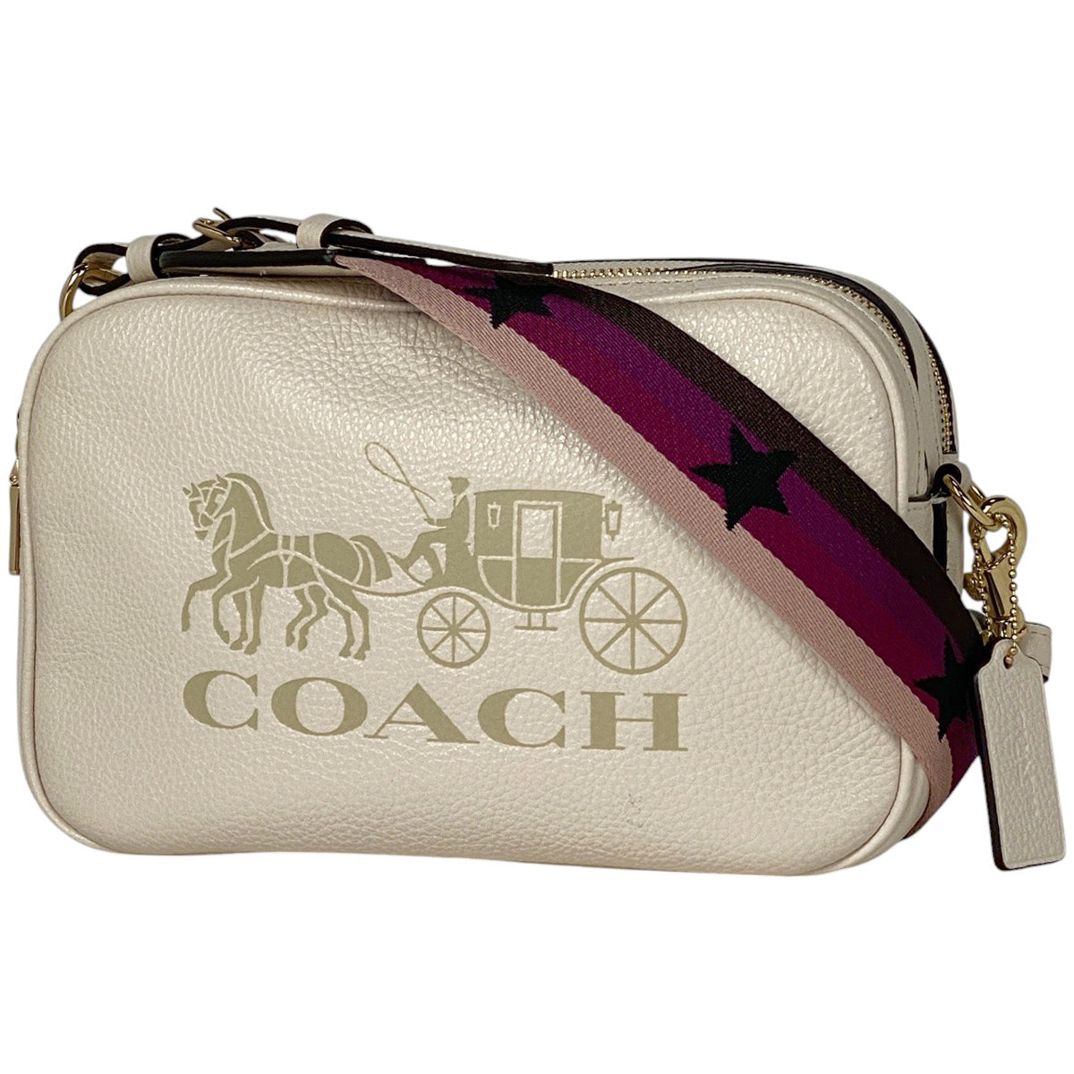 COACH コーチ レッドレザー ワンショルダー バッグ ホース&キャリッジロゴ COACH コーチ ショルダーバッグ レザー 2way トートバッグ