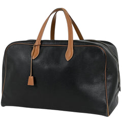 エルメス ヴィクトリア 50 旅行 ハンドバッグ ボストンバッグ アルデンヌ ブラック 〇O レディース 【中古】brbag