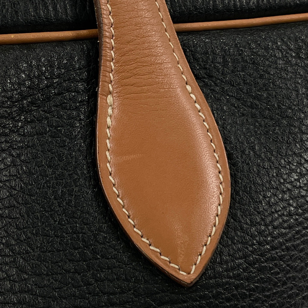 エルメス ヴィクトリア 50 旅行 ハンドバッグ ボストンバッグ アルデンヌ ブラック 〇O レディース 【中古】brbag