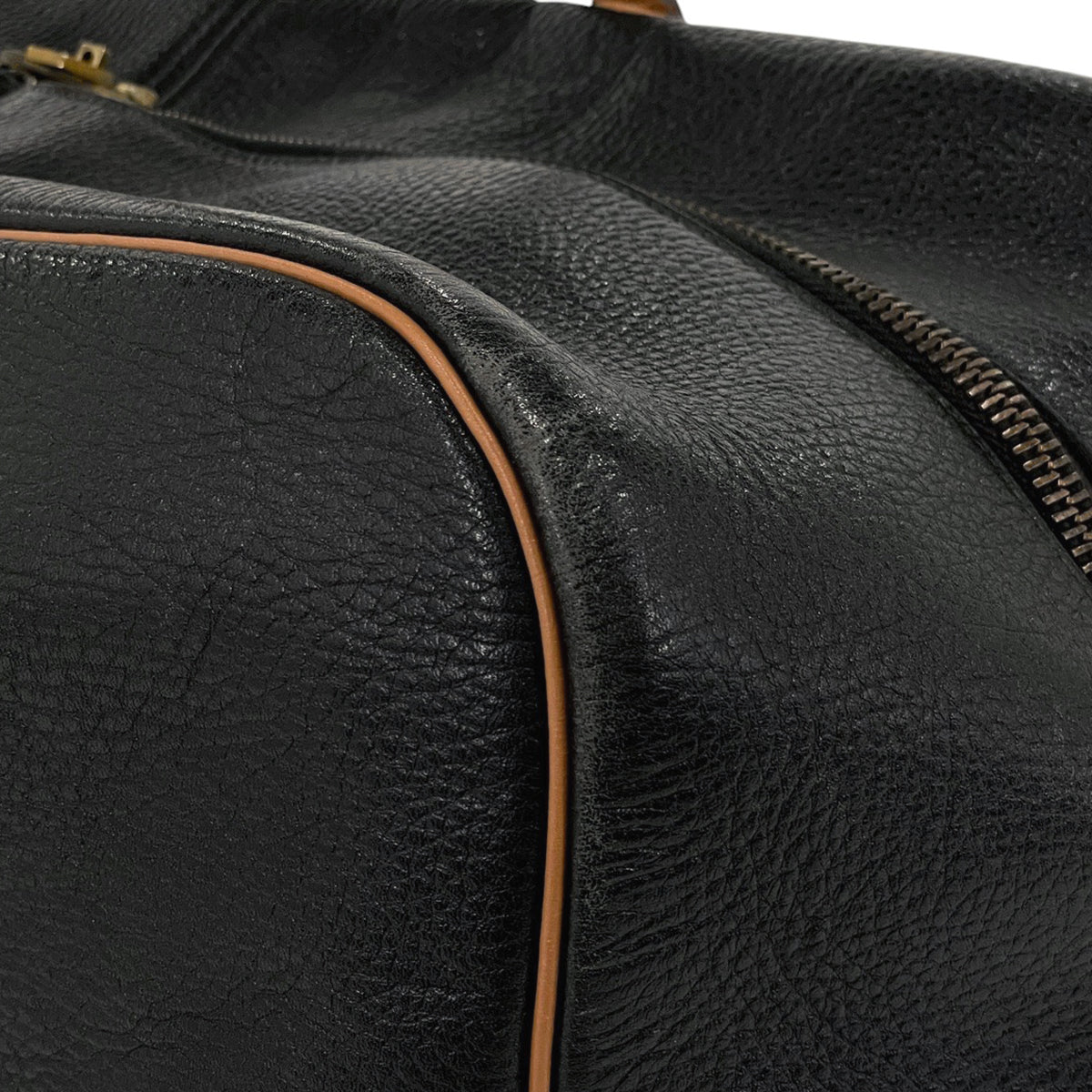 エルメス ヴィクトリア50 ブラック アルデンヌ □O刻印 エルメス ボストンバッグ ヴィクトリア50 ブラック/シルバー金具