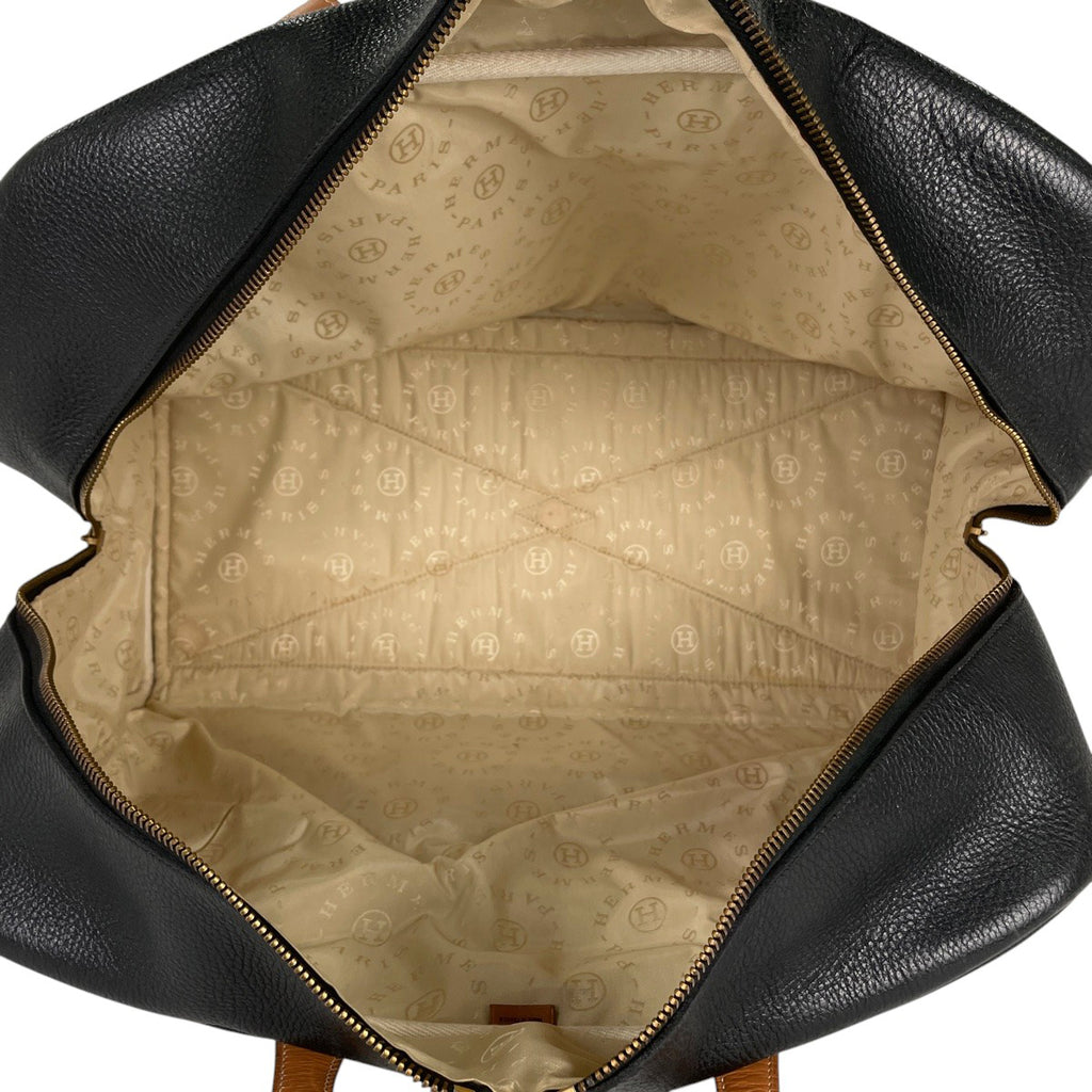 エルメス ヴィクトリア 50 旅行 ハンドバッグ ボストンバッグ アルデンヌ ブラック 〇O レディース 【中古】brbag