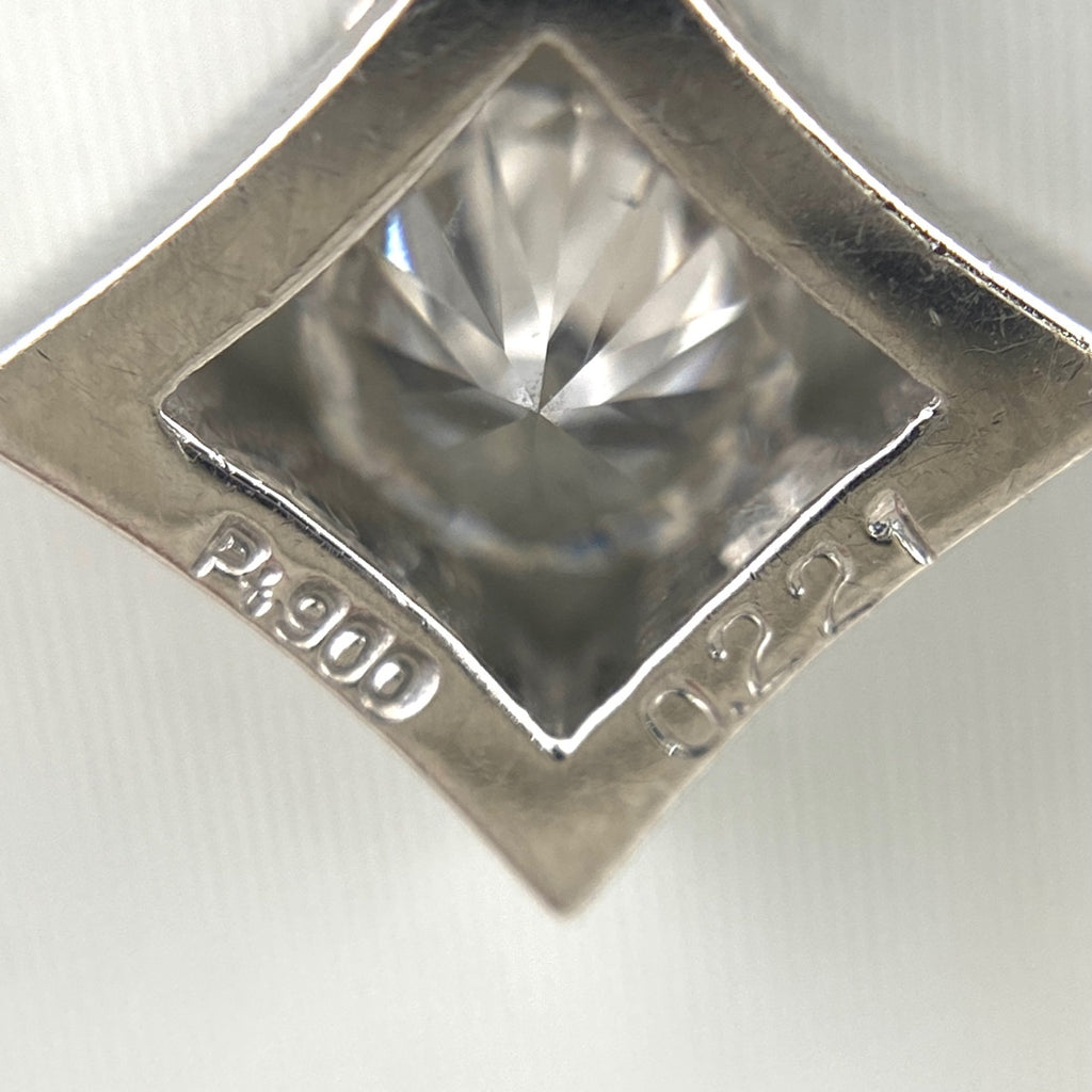 ダイヤモンド デザインネックレス プラチナ ペンダント ネックレス Pt900 Pt850 ダイヤモンド レディース 【中古】nbjwl