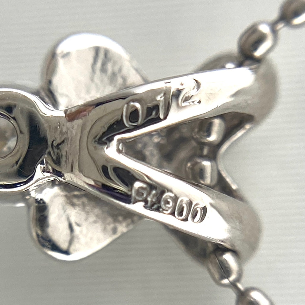 メレダイヤ デザインネックレス プラチナ ペンダント ネックレス Pt900 Pt850 ダイヤモンド レディース 【中古】nbjwl