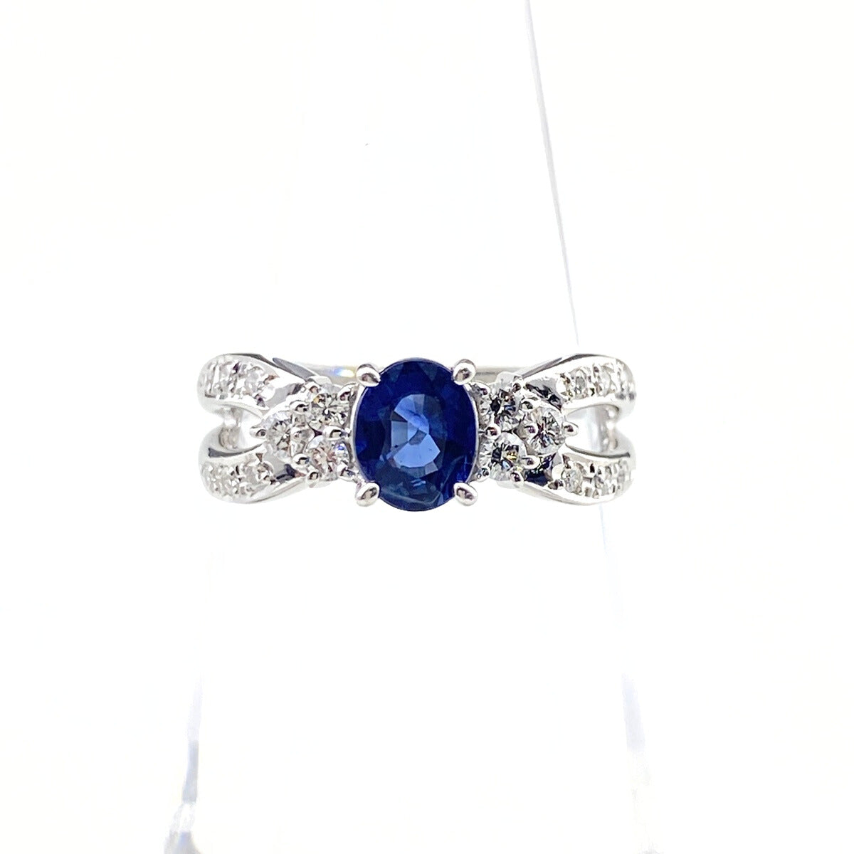プラチナリング　サファイヤリング　ブルーサファイヤ　メレダイヤ　Pt900 楽天市場】ブルーサファイア 1.79ct リング 12号 PT900 プラチナ