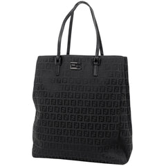 フェンディ ズッキーノ柄 トートバッグ ハンドバッグ トートバッグ キャンバス ブラウン 8BH131 レディース 【中古】brbag