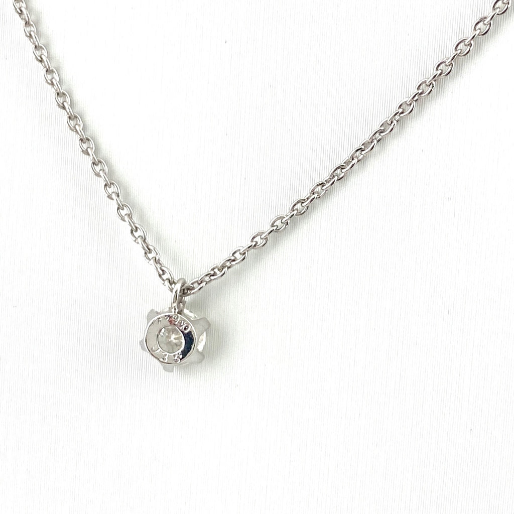 ダイヤモンド デザインネックレス プラチナ ペンダント ネックレス Pt900 Pt850 ダイヤモンド レディース 【中古】nbjwl