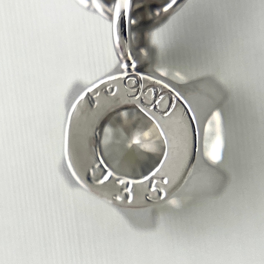 ダイヤモンド デザインネックレス プラチナ ペンダント ネックレス Pt900 Pt850 ダイヤモンド レディース 【中古】nbjwl