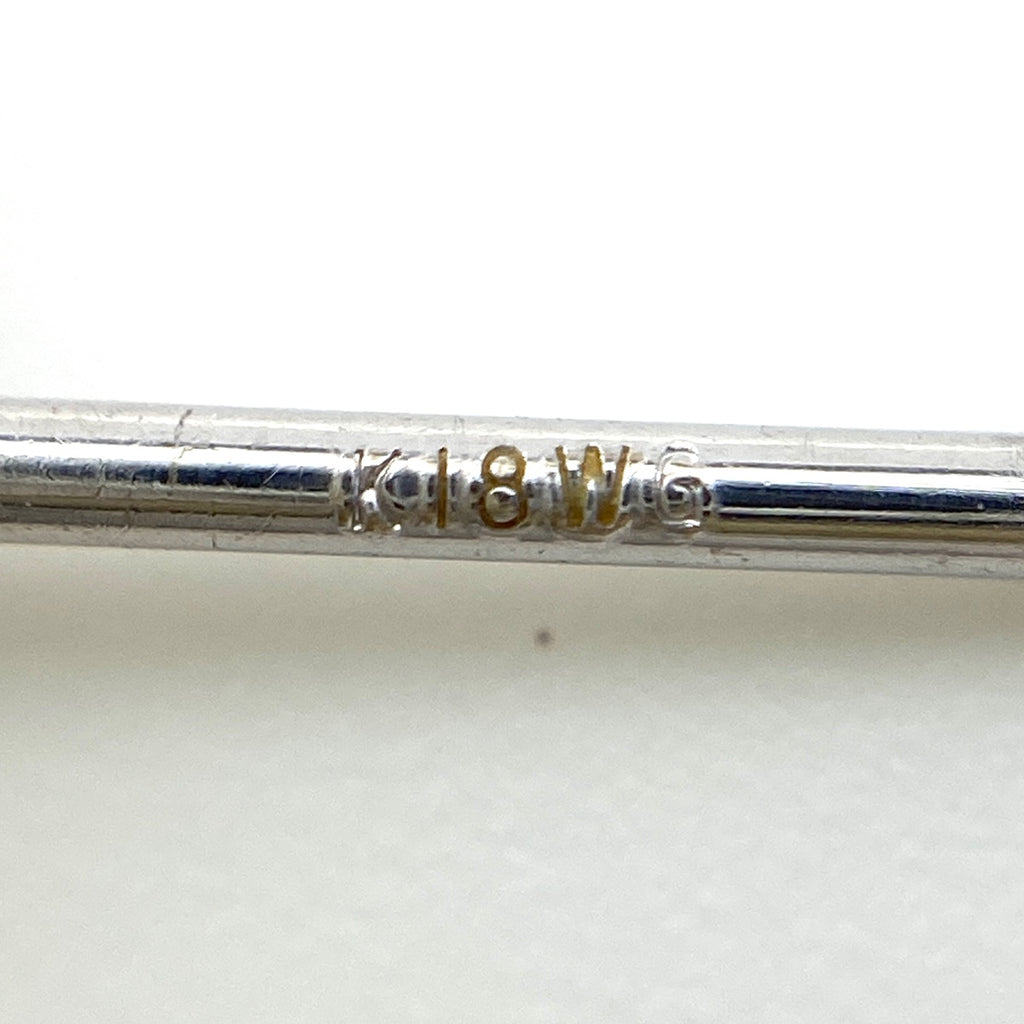 メレダイヤ デザインピアス WG ホワイトゴールド ピアス K18 WG ダイヤモンド レディース 【中古】nbjwl