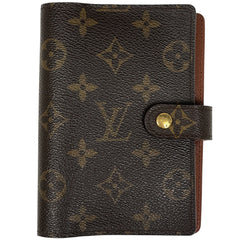 ルイ・ヴィトン アジェンダ PM 手帳カバー システム手帳 手帳・ブックカバー モノグラム ブラウン R20005 レディース 【中古】brbag