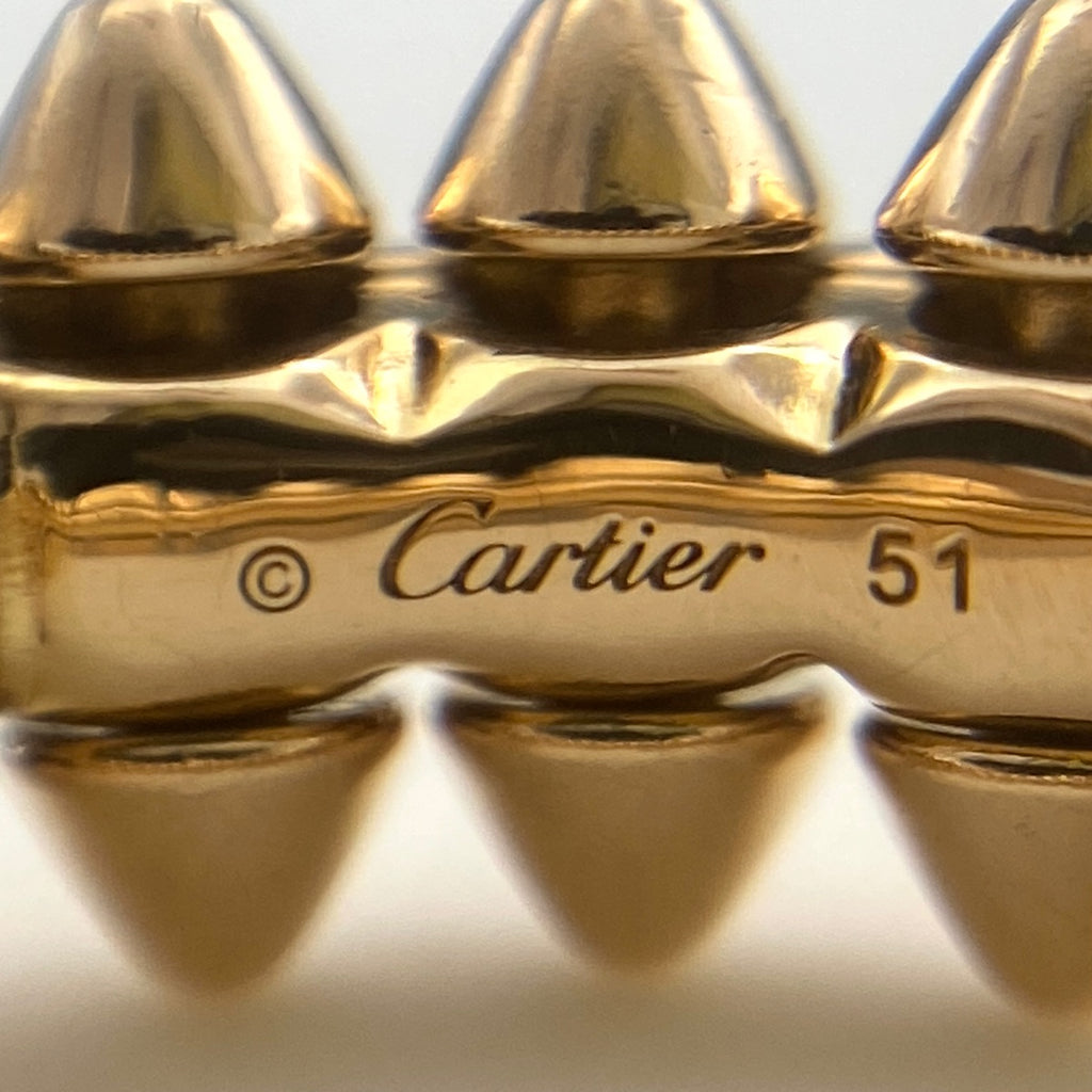 カルティエ クラッシュ ドゥ カルティエ リング YG イエローゴールド 指輪 スモールモデル リング 10.5号 750 レディース 【中古】brjwl