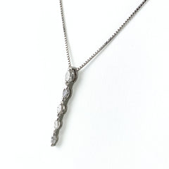 メレダイヤ デザインネックレス プラチナ ペンダント ネックレス Pt850 レディース 【中古】nbjwl