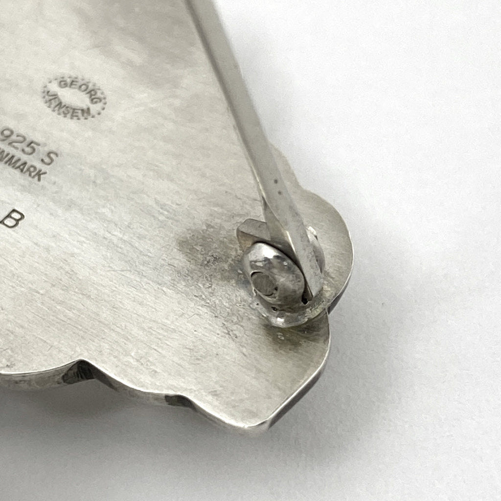 【最終値引き】 ジョージジェンセン ムーンライト グレープ ブローチ 217B 葡萄モチーフ ブローチ シルバー925 シルバー レディース 【中古】  bracc