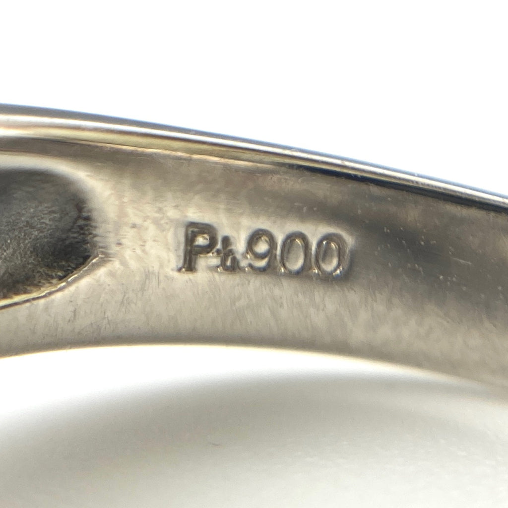 メレダイヤ デザインリング プラチナ 指輪 リング 10号 Pt900 ダイヤモンド レディース 【中古】