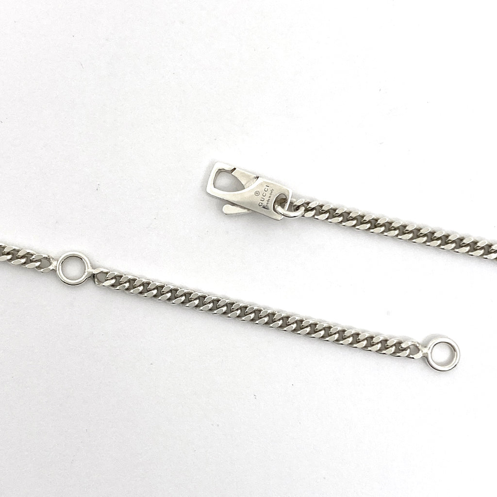 グッチ インターロッキングＧ ネックレス ラウンド ネックレス シルバー925 シルバー レディース 【中古】bracc