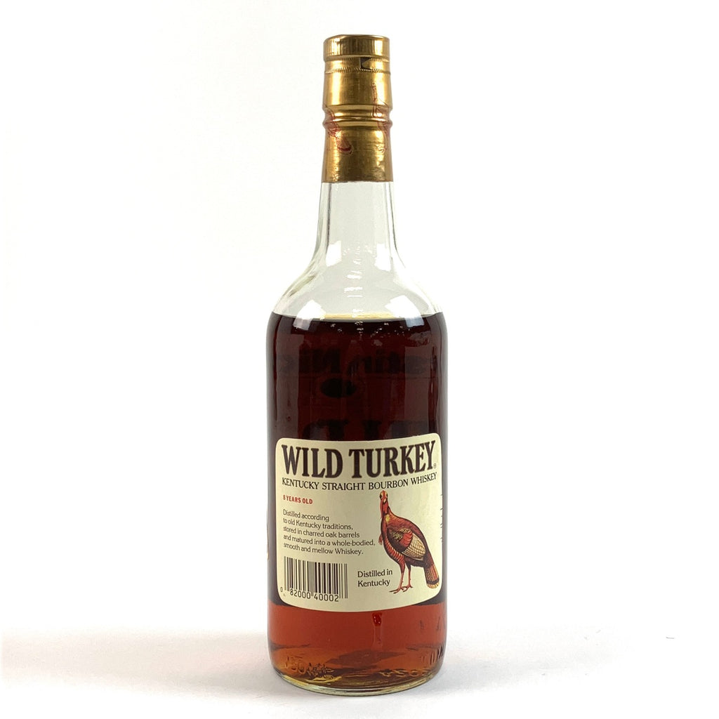 ワイルドターキー WILD TURKEY 8年 旧旧ラベル 750ml アメリカンウイスキー 【古酒】