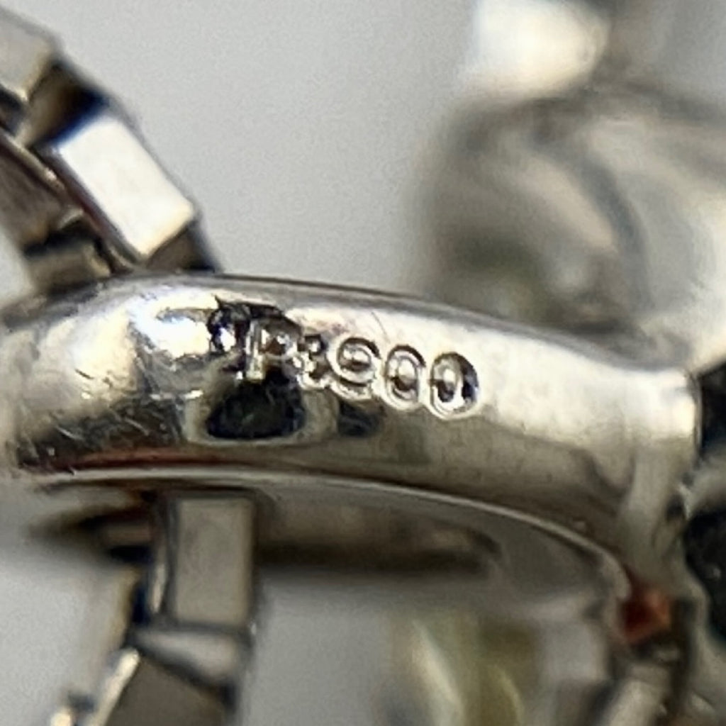【在庫一掃】 ダイヤモンド デザインネックレス プラチナ WG ホワイトゴールド ペンダント ネックレス Pt900 K18 WG レディース 【中古】 nbjwl