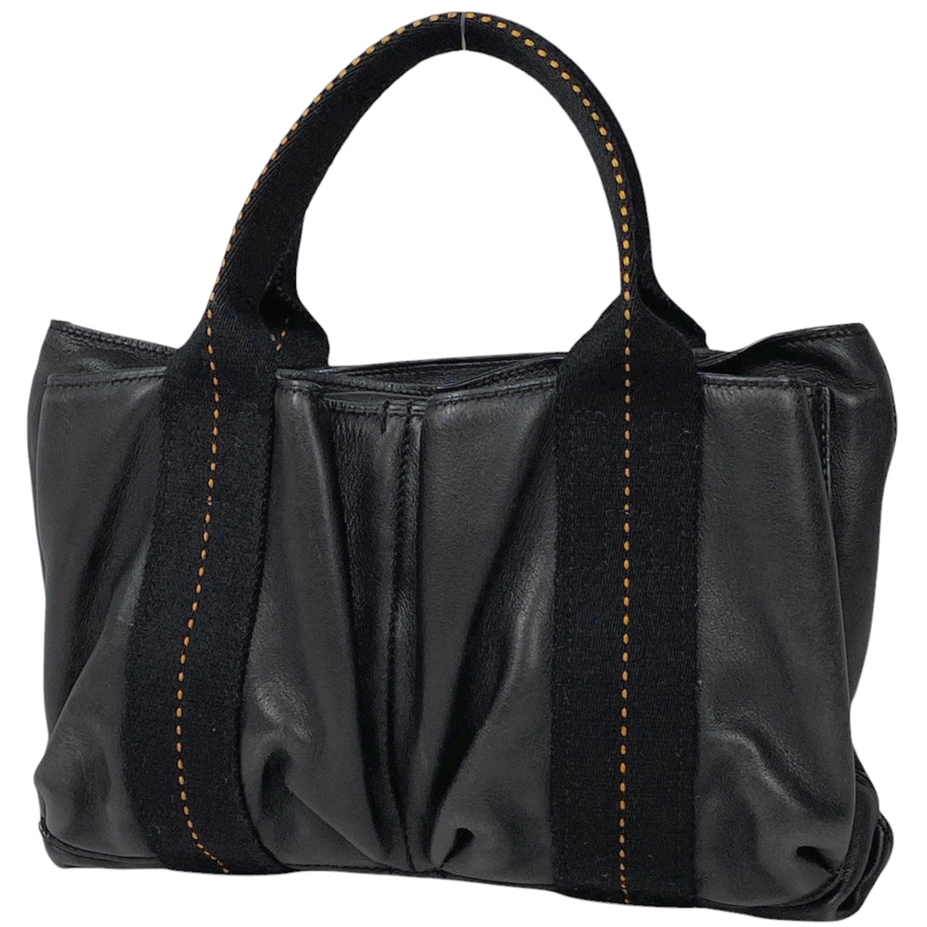 エルメス キャラバン ホリゾンタル PM 2WAY ショルダーバッグ ハンドバッグ レザー ブラック レディース 【中古】 brbag
