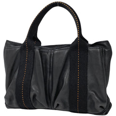 エルメス キャラバン ホリゾンタル PM 2WAY ショルダーバッグ ハンドバッグ レザー ブラック レディース 【中古】 brbag