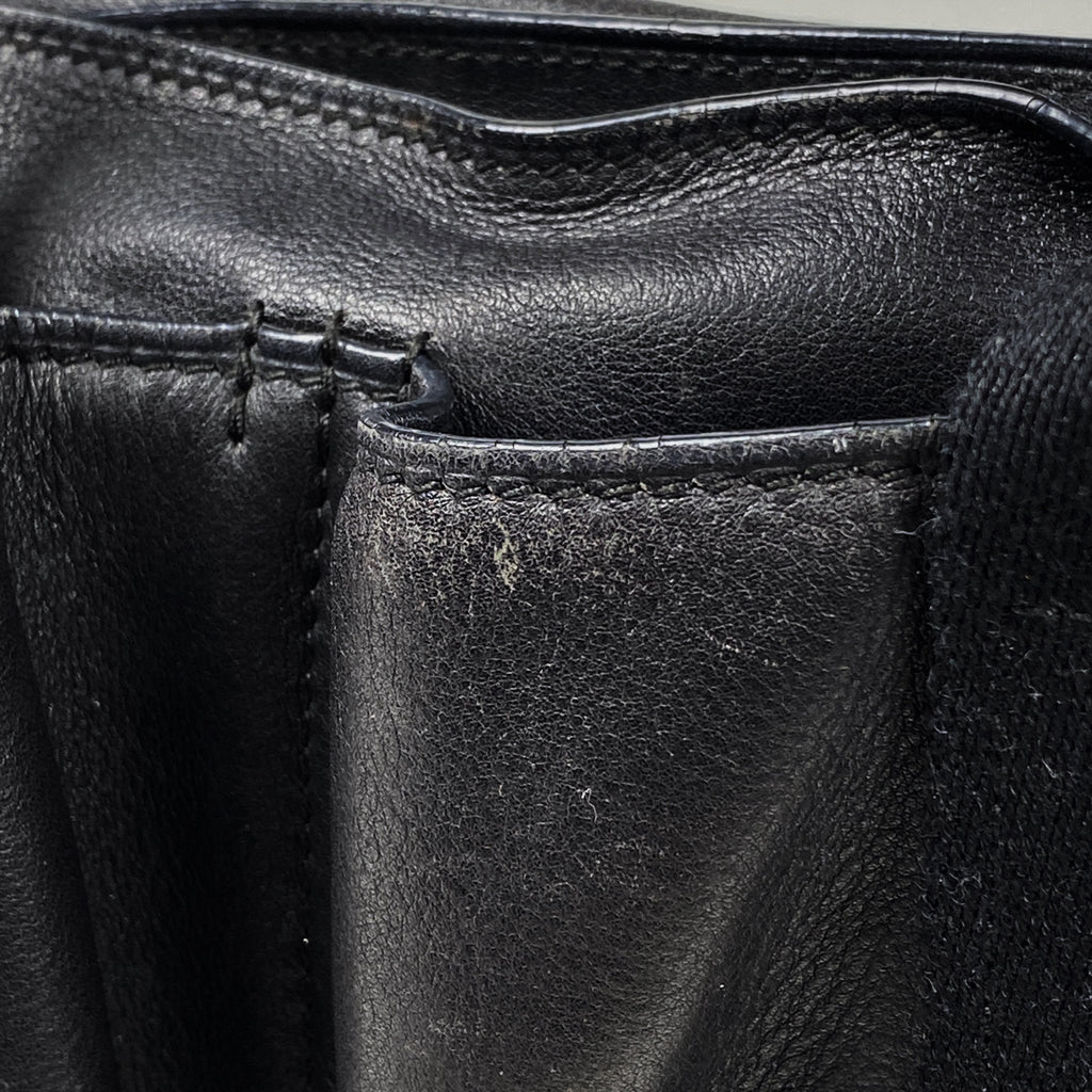 エルメス キャラバン ホリゾンタル PM 2WAY ショルダーバッグ ハンドバッグ レザー ブラック レディース 【中古】 brbag