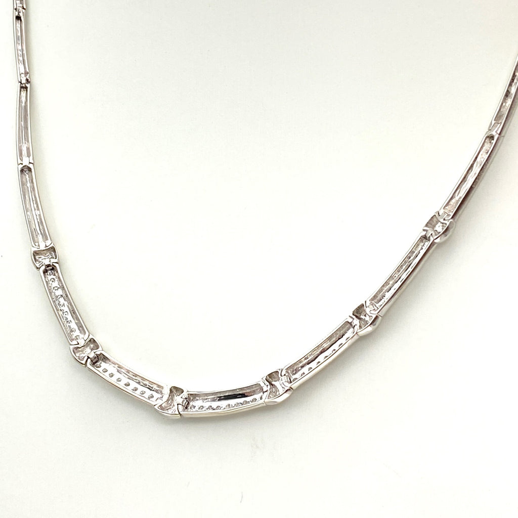 メレダイヤ デザインネックレス プラチナ ペンダント ネックレス Pt850 ダイヤモンド レディース 【中古】nbjwl