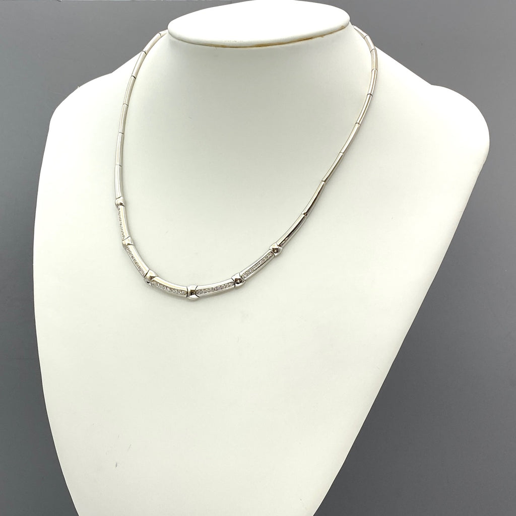 メレダイヤ デザインネックレス プラチナ ペンダント ネックレス Pt850 ダイヤモンド レディース 【中古】nbjwl