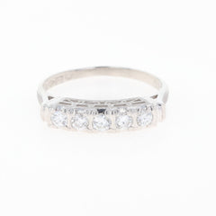 メレダイヤ デザインリング プラチナ 指輪 リング 11号 Pt900 ダイヤモンド レディース 【中古】nbjwl