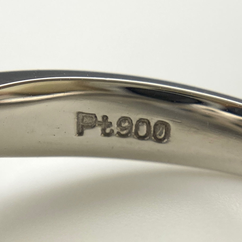 パール デザインリング プラチナ 指輪 メレダイヤ 真珠 リング 11号 Pt900 パール ダイヤモンド レディース 【中古】nbjwl