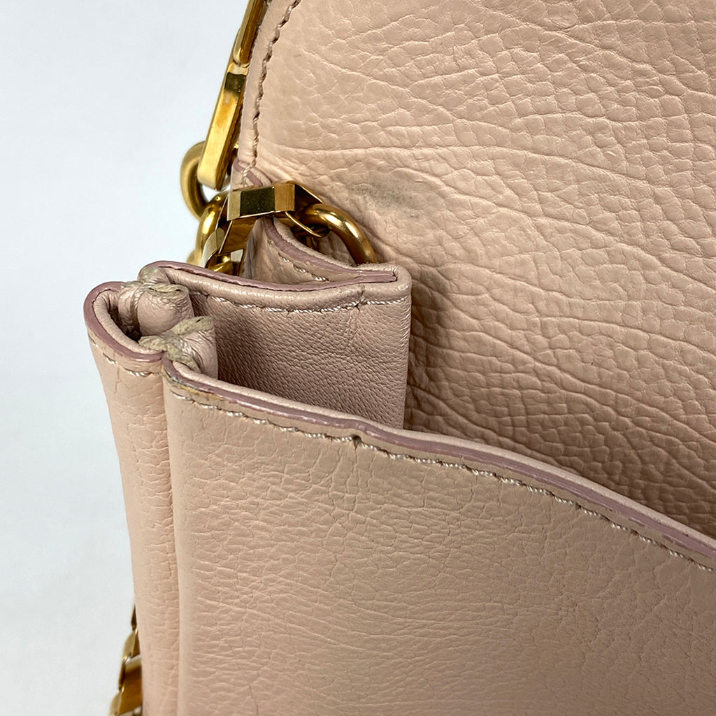 クロエ ルーシー チェーントートバッグ ショルダーバッグ トートバッグ レザー ピンク レディース 【中古】 brbag