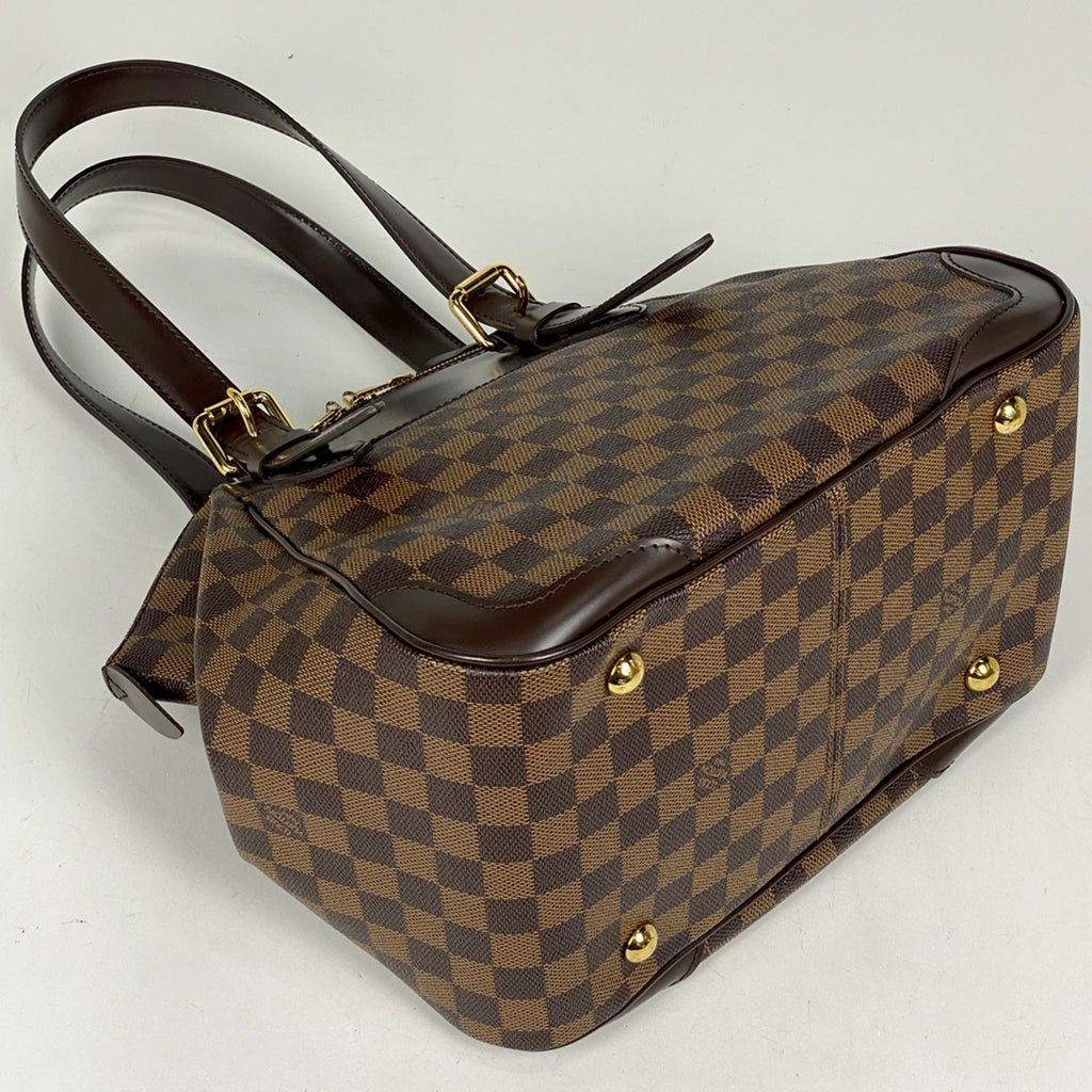 ルイ・ヴィトン ヴェローナ MM ハンドバッグ トートバッグ ショルダーバッグ ダミエ ブラウン N41118 レディース 【中古】
