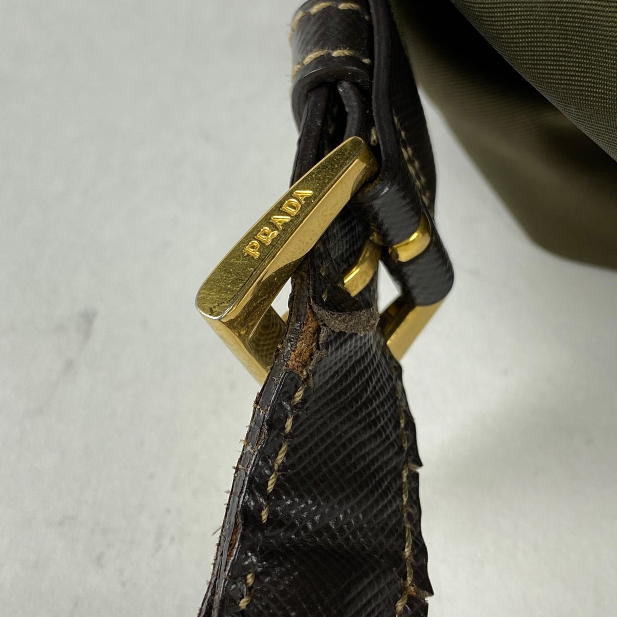 バイセル公式】プラダ ロゴプレート リュックサック バック