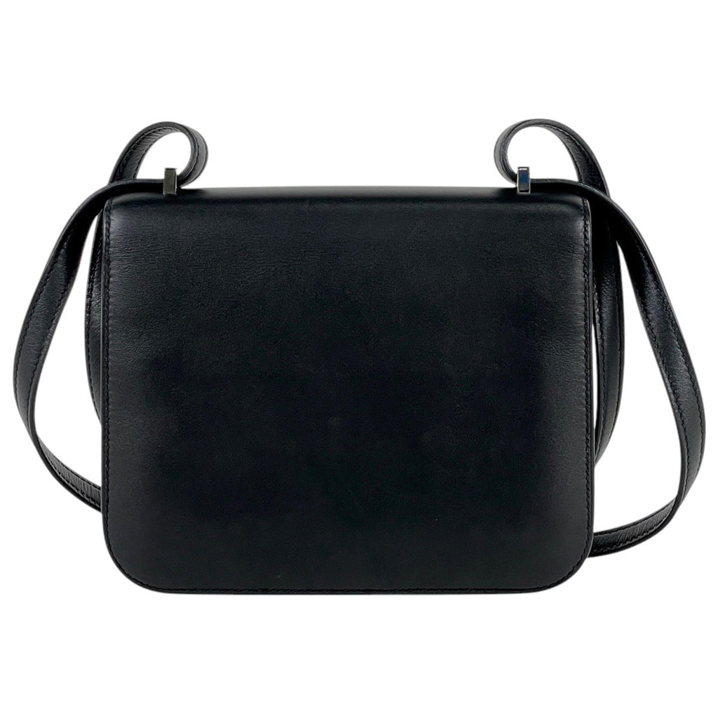 エルメス コンスタンス 18 ミニ オンブレ ショルダーバッグ ボックスカーフ ブラック Y レディース 【中古】brbag