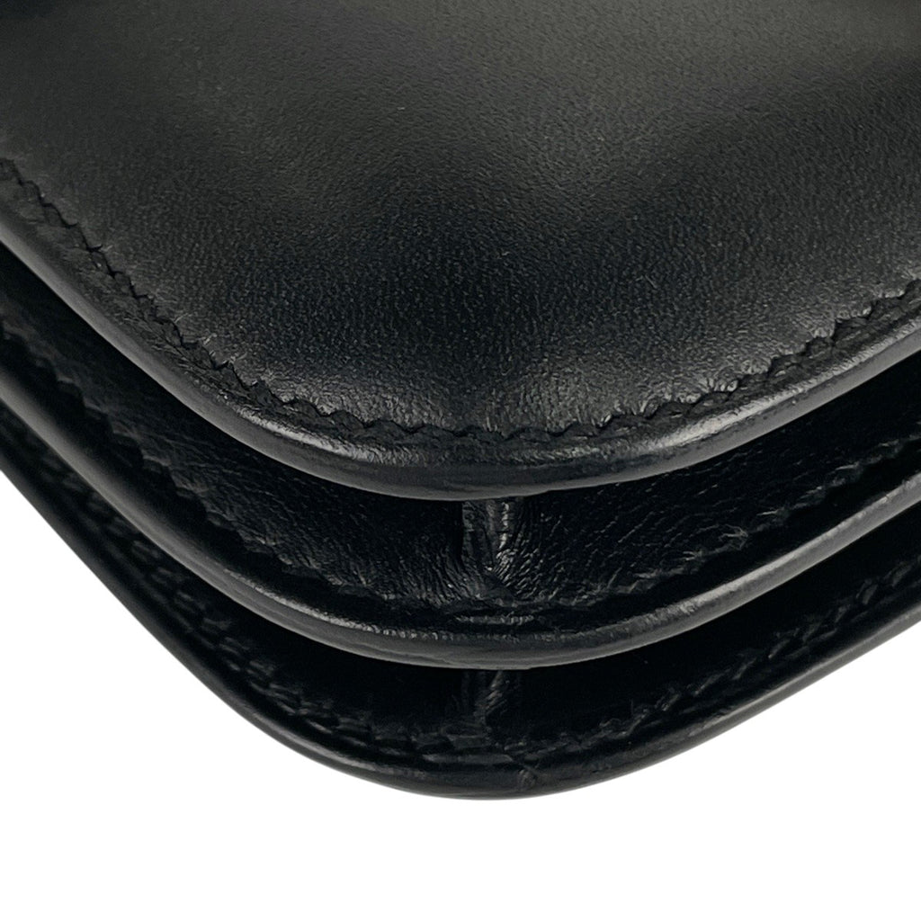 エルメス コンスタンス 18 ミニ オンブレ ショルダーバッグ ボックスカーフ ブラック Y レディース 【中古】brbag