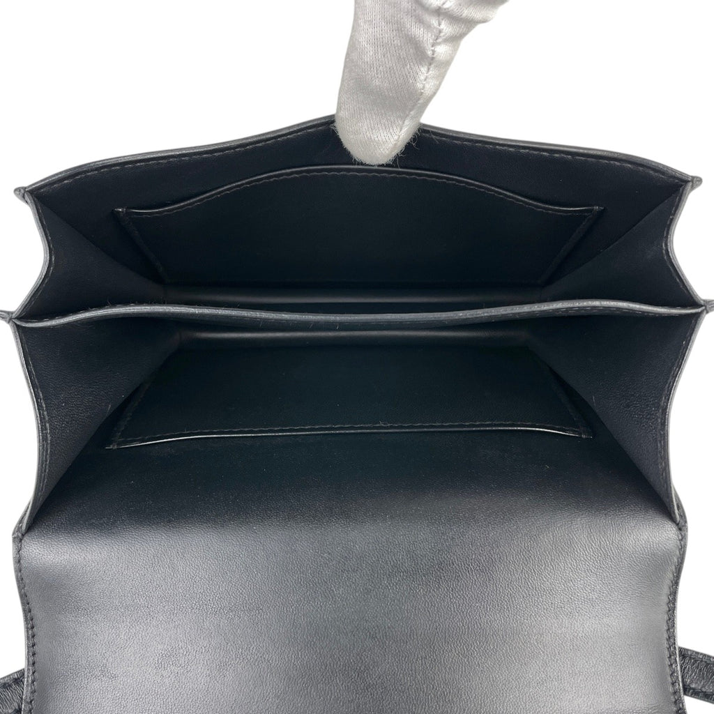 エルメス コンスタンス 18 ミニ オンブレ ショルダーバッグ ボックスカーフ ブラック Y レディース 【中古】brbag